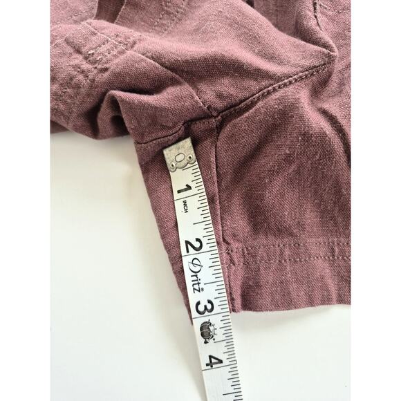 Gap Shorts Womens Size Small Linen Blend Peppercorn Pull On Pockets 3 In NWT - Picture 10 of 10